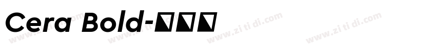 Cera Bold字体转换